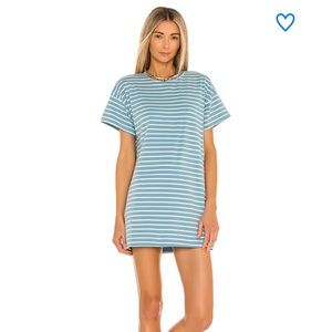 superdown Blue Striped Mini Dress